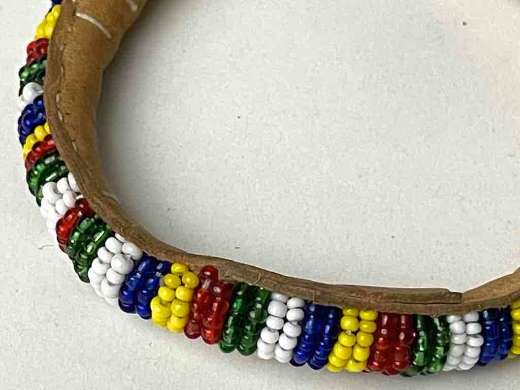 Bracciali in pelle con perline Yoruba